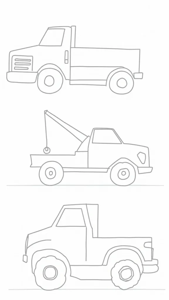 coloriages de camions à imprimer